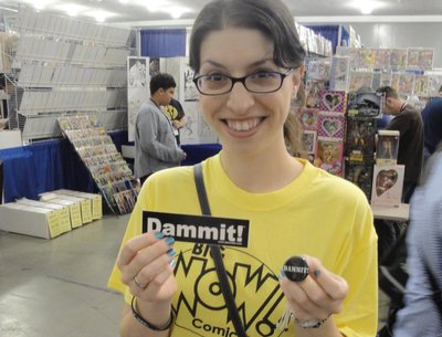 Happy Dammit! fan at our last convention appearance