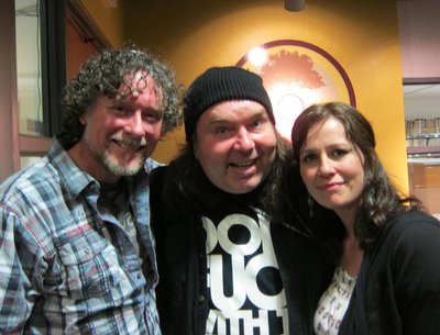 With Ric Taylor and Daniele Dagenais at CFMU Radio.