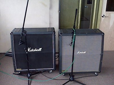 2 CABINETS, 2 MIC's........