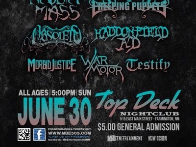 Four Corners Metal Fest 3, June 30, 2013 at Top Deck!