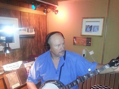 Don in the Studio getting ready to mash a number