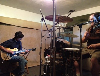 Robby and Joe laying tracks for "Time Divider."