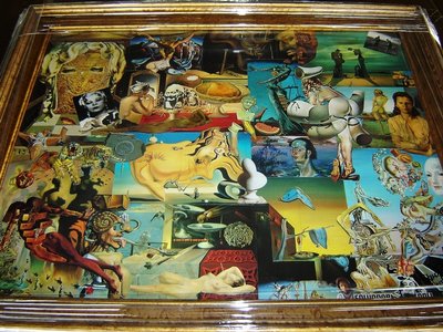 16" x 20" Salvador Dali Collage (professionally framed)