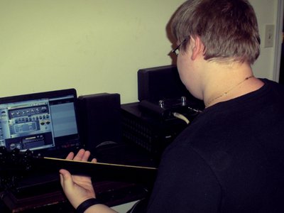 Me recording some music.