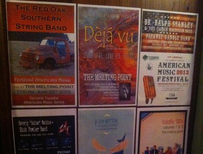 ROSSB poster on Melting Point Door near Ralph Stanley poster