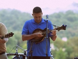 John working hard to entertain the folks