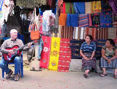 Weavers at Zamora, Guatemala