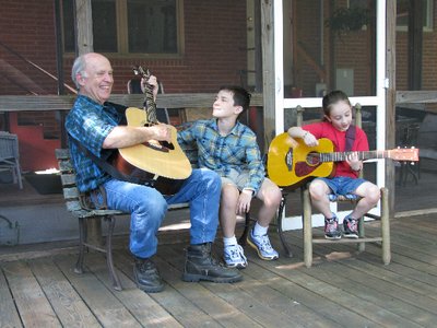 Grandchildren, Grayson (12), Cara (7)