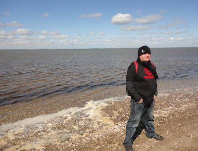 Charlie @ at what passes for a beach in Denmark :)