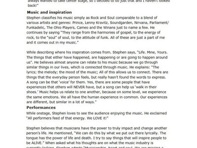 Magazine Interview: Stephen Oran 