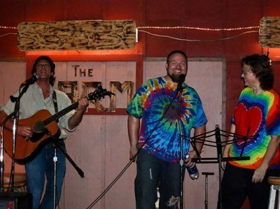 Kit Rich, Barefoot Billy & I at the Songwriter's Showcase @ The Farm in Brooksville, FL