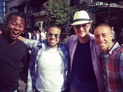 Jake Simpson with fellow musicians Urie Norris, Steven J. Robinson and Royce Shorter, Jr.