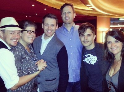 Jake Simpson with Michael Arden, Smash star Andy Mientus and friends!