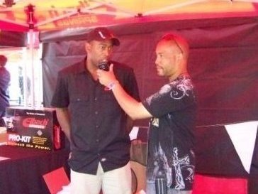 Weslochan interviewing Adam from Eibach Springs Formula D Long Beach 2009
