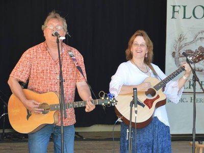 With Ron Johnson at the 2013 Florida Folk Festival