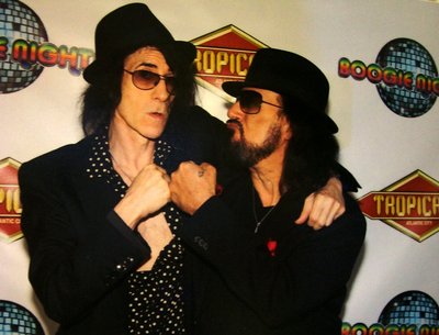 Peter and Juke goofing for photographer at Tropicana A.C. Geils Band Show