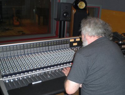 Chris doing a bit of mixing