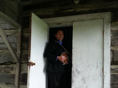 John goofin at the photo shoot