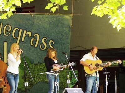 Toni, Danielle, and Greg-Salt River Bluegrass Fest. 09'