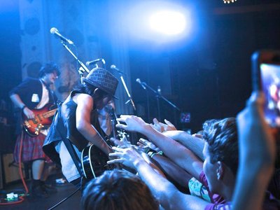 Rockin' the crowd at Metro Chicago with the School of Rock Allstars "Love, Hope, Strength Tour" 2013