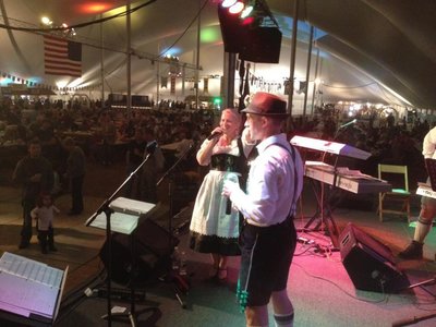 Heidi and Gunther at Irondequoit 25th anniversary bash.