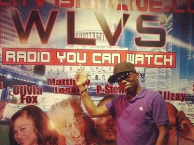 At Listenvision Studio as co-host for the weekly radio show "Dreamcha$ers Radio"  #Rockstarlife