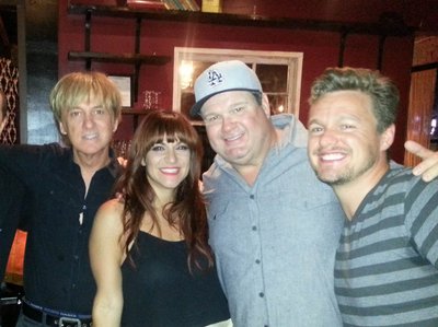Jake Simpson with Tim Hicks, Mark Vogel, Modern Family's Eric Stonestreet and Birthday girl Shoshana