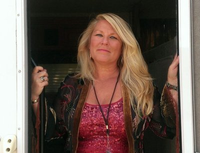 Before the show in our trailer at Southern Maryland Blues Festival