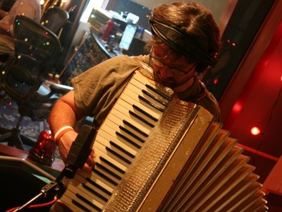 Scott Johnson recording "All The Color Green", June 2006
