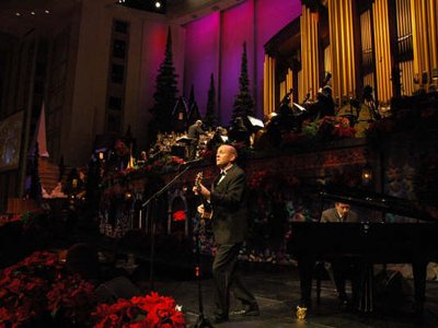 With Mormon Tabernacle Choir, Dec. 2006