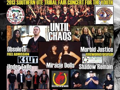 2013 Southern Ute Tribal Fair concert for the youth in Ignacio CO