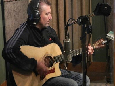 Brad White- Recording "Many Roads". Shell Lane Studios 2012