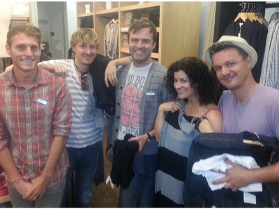 Getting styled & outfitted by Gap for the Gap/GQ Magazine Fall Kick-off 2013!
