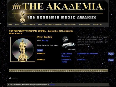 NOMINEE in the "The Akademia Music Awards - September 2013