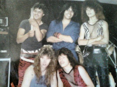 My first band I put together when I was 14, RAGE R.I.P my older brother Darren and Gregg en