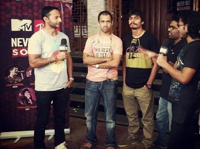 Interviewing with VJ Nikhil Chinapa for MTV Ray Ban Never Hide Sounds