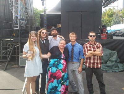 Before our set at Bike's Blues and BBQ Main Stage in Fayetteville, AR
