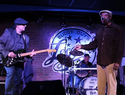 Michael Charles with Buddy Guy at "Buddy Guy's Legends"  Chicago, Illinois USA October 13, 2013