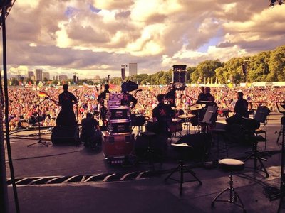 Proms in the Park, Hyde Park with the Red Hot Chilli Pipers
