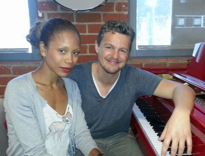 Jake Simpson with the beautifully talented Dejah Gomez - Gibson Showroom, Oct 2013