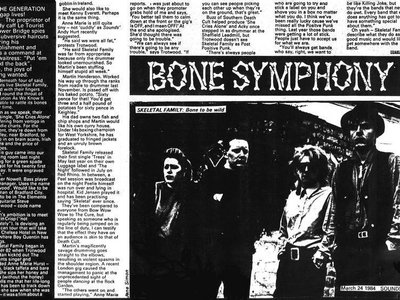 Band interview sounds March 1984