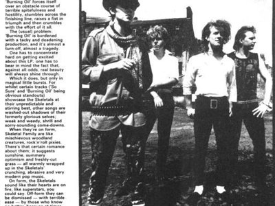 Sounds Burning Oil Review 1984