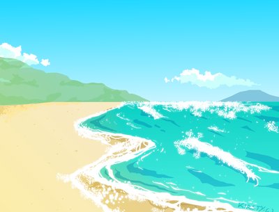 Art Work by Kirsty W. - 'Seashore'
