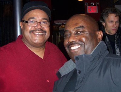 Dennis Chambers with drummer Frazer Adams