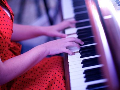 Sitting at my piano