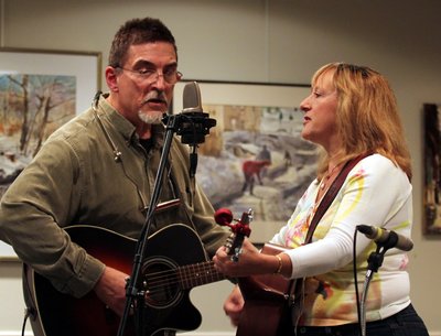 Buck Stone and Michelle Murray at the Tree of Life Cafe