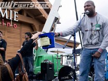 Rampage Jackson busts a tune with us!