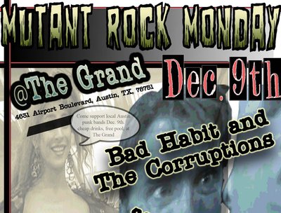 Mutant Rock Monday at The Grand 12/9/13