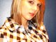 me....the light is making my hair orange. haha.