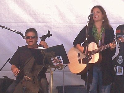 With Mark Dudrow, Taos Wool Festival, Oct 2013